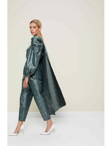 AW22WO LOOK 19 GREEN JUMPSUIT #6