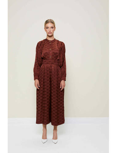 AW22WO LOOK 26 BROWN JUMPSUIT #4