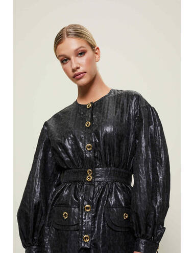 AW22WO LOOK 39 BLACK BLOUSE