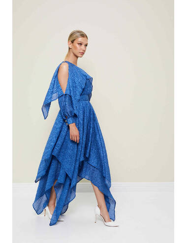 AW22WO LOOK 33 BLUE DRESS #5
