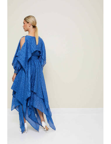 AW22WO LOOK 33 BLUE DRESS #6