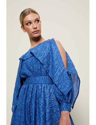AW22WO LOOK 33 BLUE DRESS #2