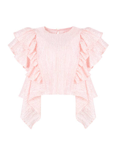AW22WO LOOK 46 PINK BLOUSE
