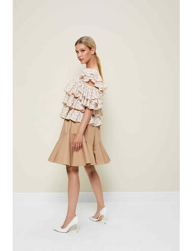 AW22WO LOOK 22 BEIGE BLOUSE #6