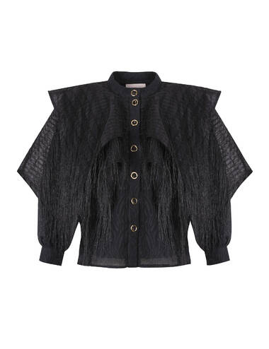 AW22WO LOOK 40 BLACK BLOUSE