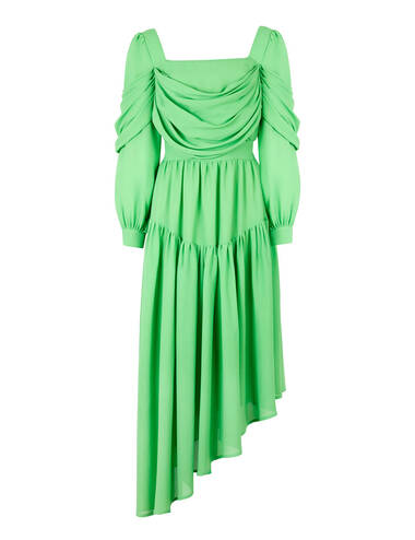 AW22WO LOOK 23 GREEN DRESS #1