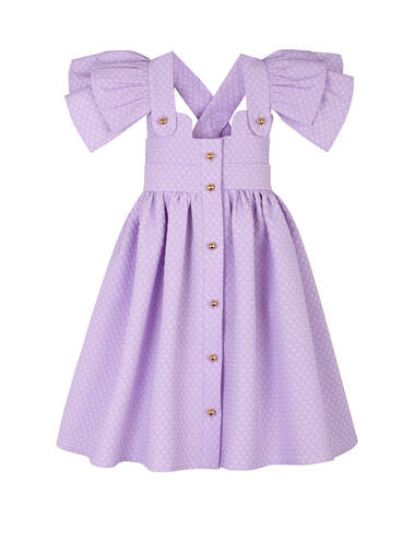 AW22 PETITE LOOK 03 VIOLET SET OF DRESS AND BLOUSE #3