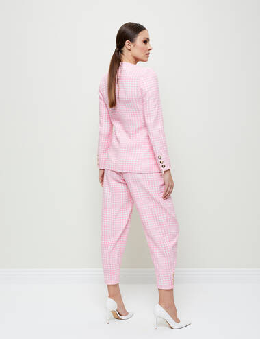 SS23WO LOOK 30 PINK SET OF JACKET AND PANTS #6