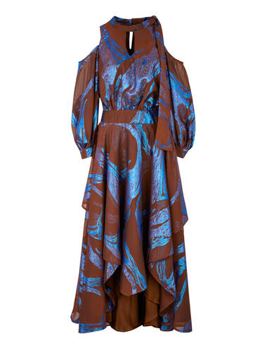SS23RD LOOK 26 BROWN-BLUE DRESS #8