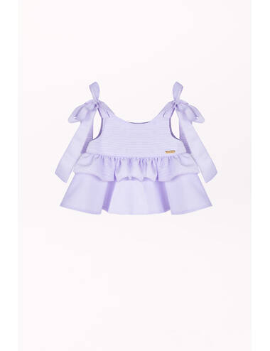 AW23MI LOOK 06 LILAC BLOUSE