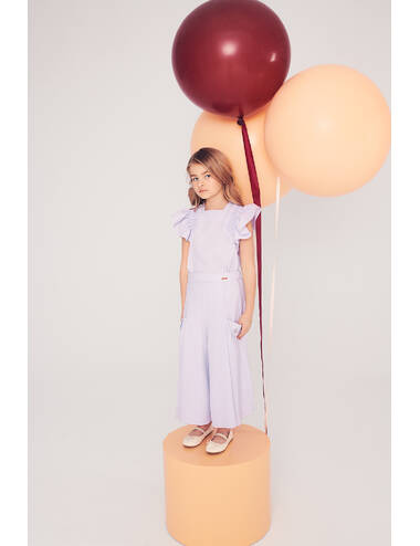 AW23PE LOOK 04 LILAC SET OF BLOUSE AND SHORTS