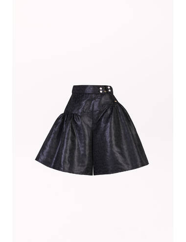 AW23PE LOOK 09 BLACK SET OF BLOUSE AND SHORTS #5