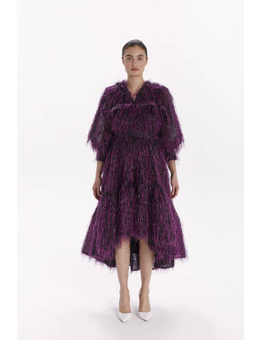 AW23WO LOOK 11.1 VIOLET DRESS