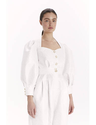 AW23WO LOOK 13 CREAM JUMPSUIT