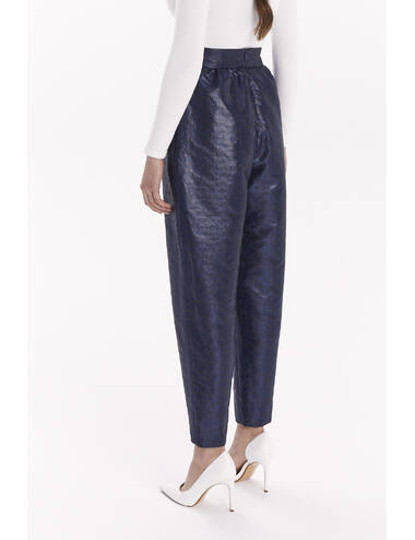 AW23WO LOOK 14 NAVY BLUE PANTS #6