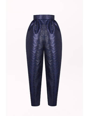 AW23WO LOOK 14 NAVY BLUE PANTS #7