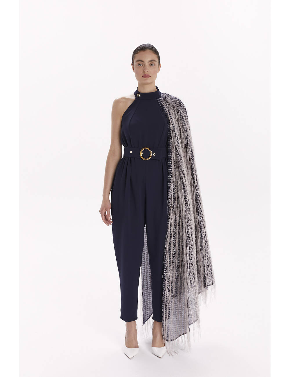 AW23WO LOOK 22 NAVY BLUE JUMPSUIT