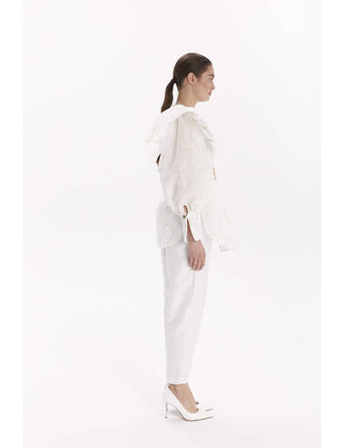 AW23WO LOOK 23.2 CREAM-GOLD BLOUSE #3