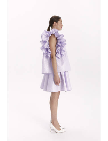 AW23WO LOOK 27 LILAC BLOUSE #3