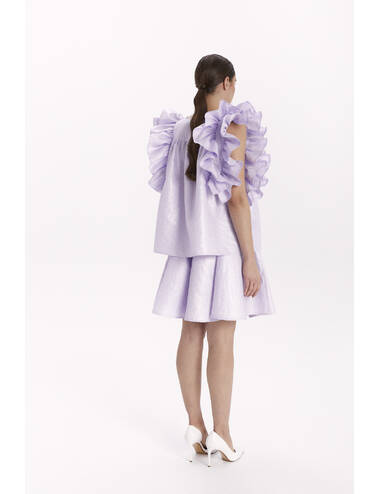 AW23WO LOOK 27 LILAC BLOUSE #4