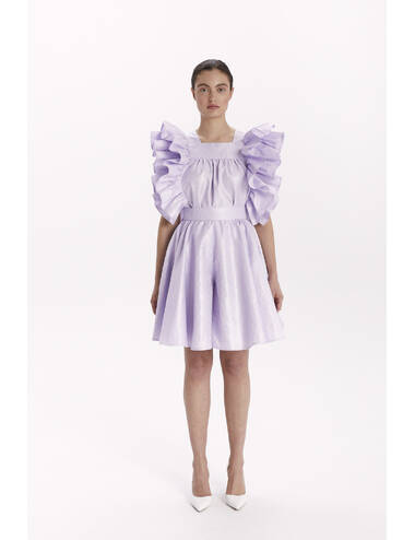 AW23WO LOOK 27 LILAC BLOUSE