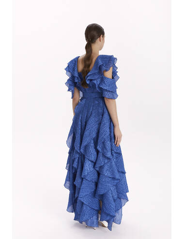 AW23WO LOOK 37 BLUE DRESS #4