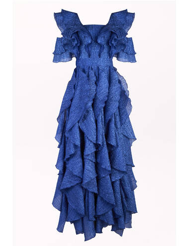 AW23WO LOOK 37 BLUE DRESS #6