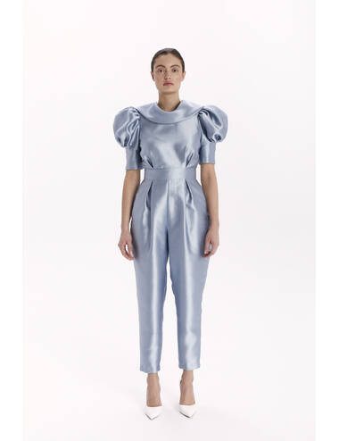 AW23WO LOOK 38 BLUE JUMPSUIT