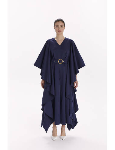 AW23WO LOOK 40.2 NAVY BLUE JUMPSUIT #1