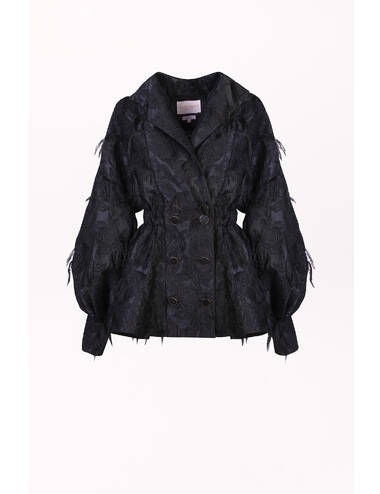 AW23WO LOOK 43 BLACK BLOUSE #6