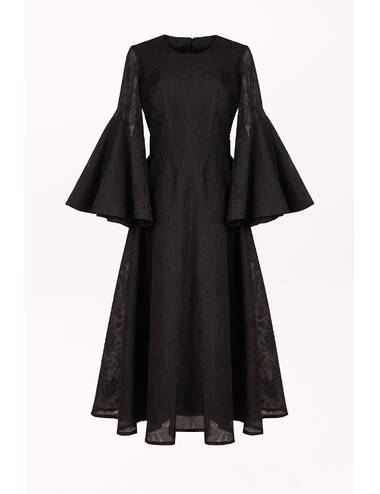 SS24WO LOOK 15 BLACK DRESS #8