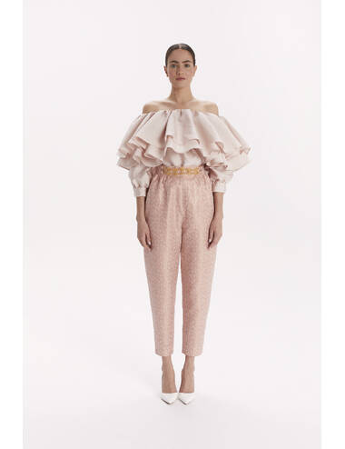 SS24WO LOOK 10 PINK BLOUSE