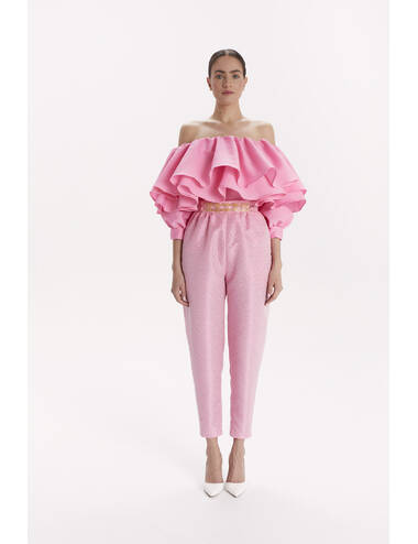 SS24WO LOOK 10.1 PINK BLOUSE