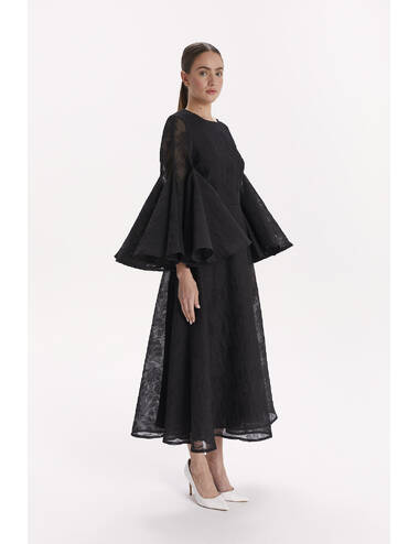 SS24WO LOOK 15 BLACK DRESS #5