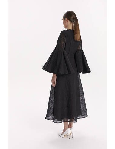 SS24WO LOOK 15 BLACK DRESS #6