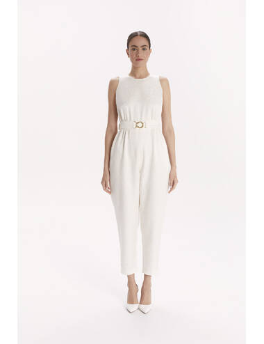 SS24WO LOOK 19 CREAM SET OF CAPE AND JUMPSUIT #4