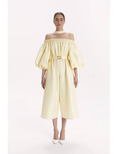 SS24WO LOOK 34 YELLOW JUMPSUIT