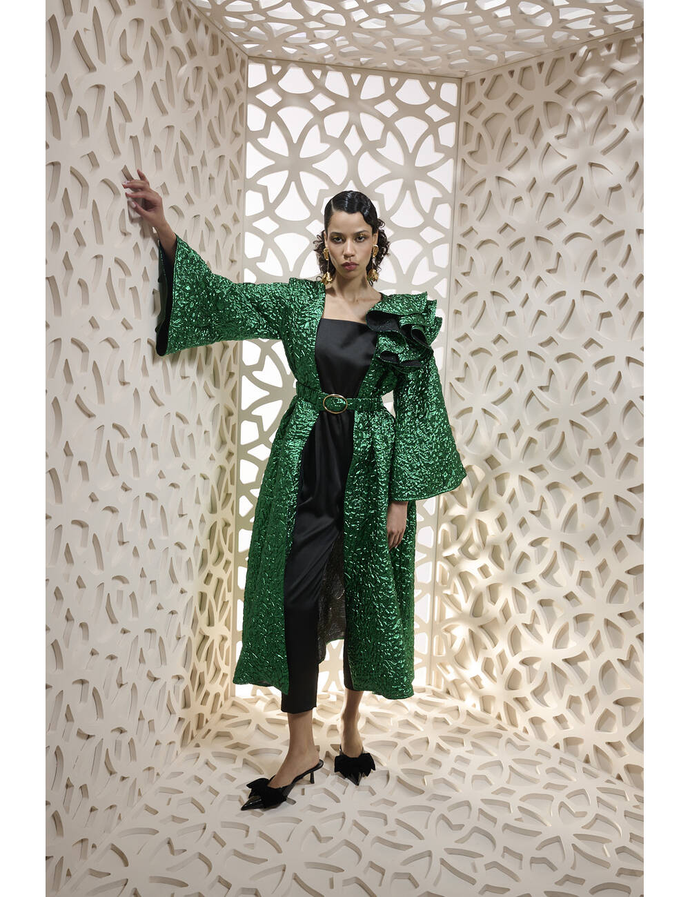 SS24RD LOOK 03.1 GREEN CAPE