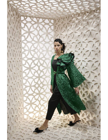 SS24RD LOOK 03.1 GREEN CAPE