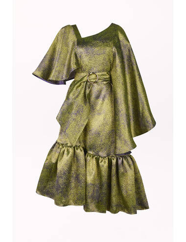 SS24RD LOOK 08 VIOLET-GREEN DRESS #9
