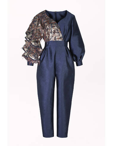 SS24RD LOOK 19 NAVY BLUE JUMPSUIT #13