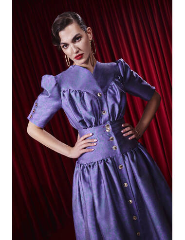 AW24WO LOOK 35 VIOLET DRESS
