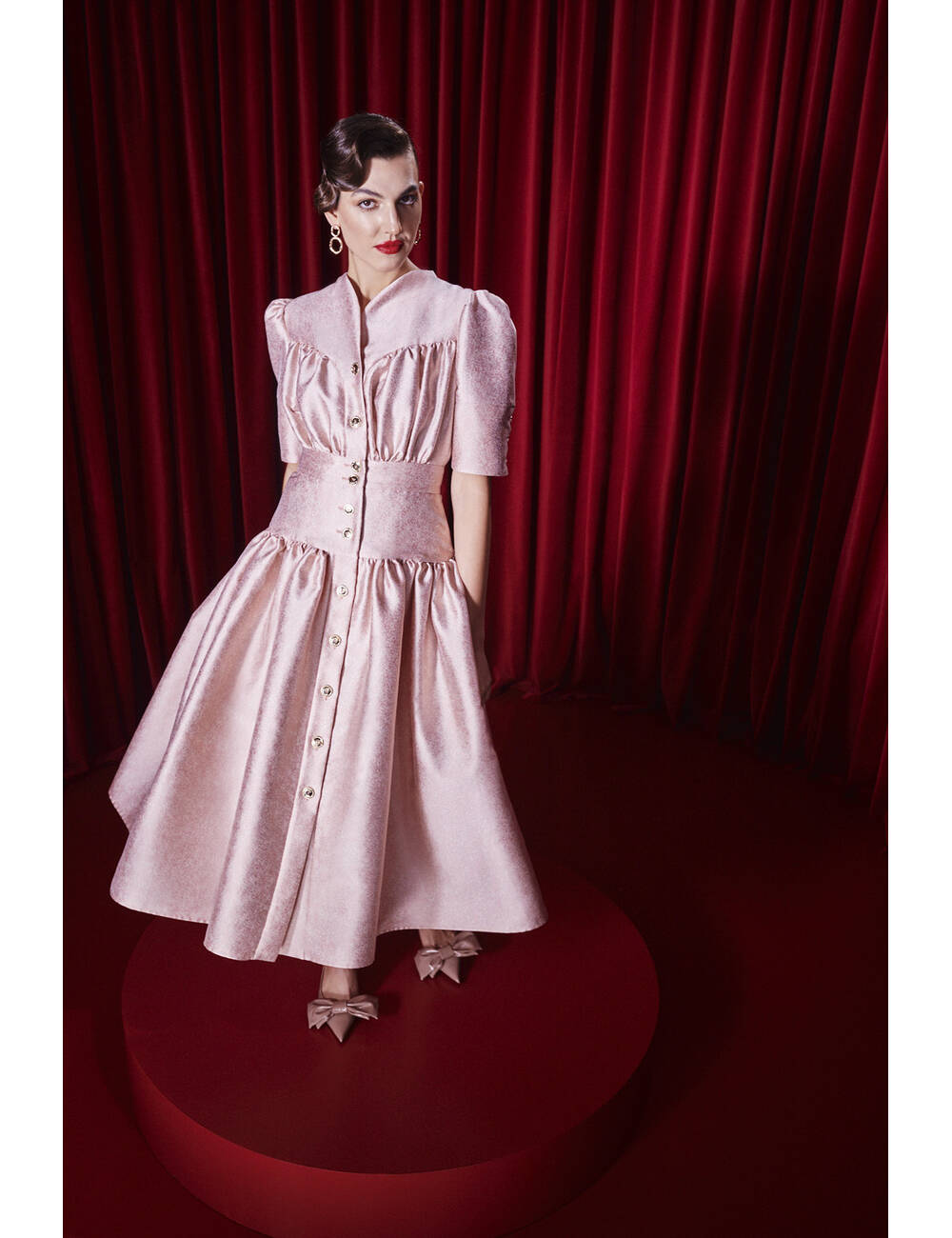 AW24WO LOOK 35.1 PINK DRESS