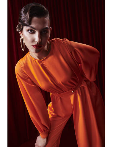 AW24WO LOOK 39.1 ORANGE JUMPSUIT #2