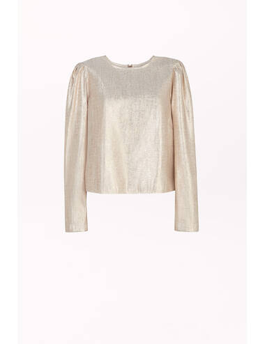 AW24WO LOOK 02 GOLD BLOUSE #3