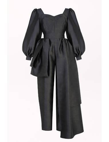 AW24WO LOOK 12 BLACK JUMPSUIT #3