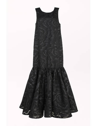 AW24WO LOOK 20 BLACK DRESS #3
