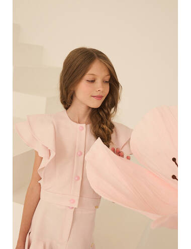 SS25 PETITE LOOK 13 PINK BLOUSE #1